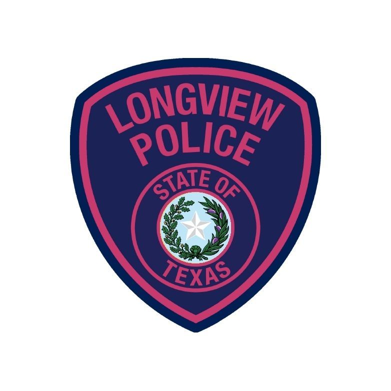 A longview police state of texas patch on a white background