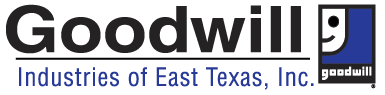 The logo for goodwill industries of east texas inc.