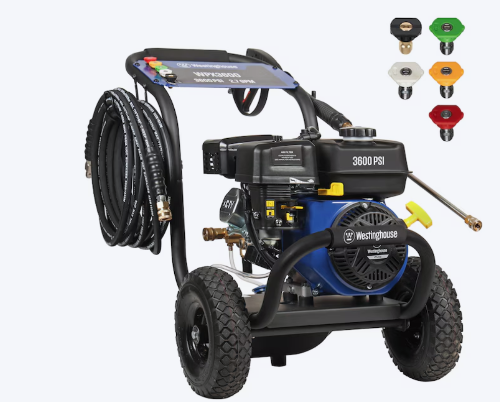Pressure Washer with 5 Quick Connect Nozzles