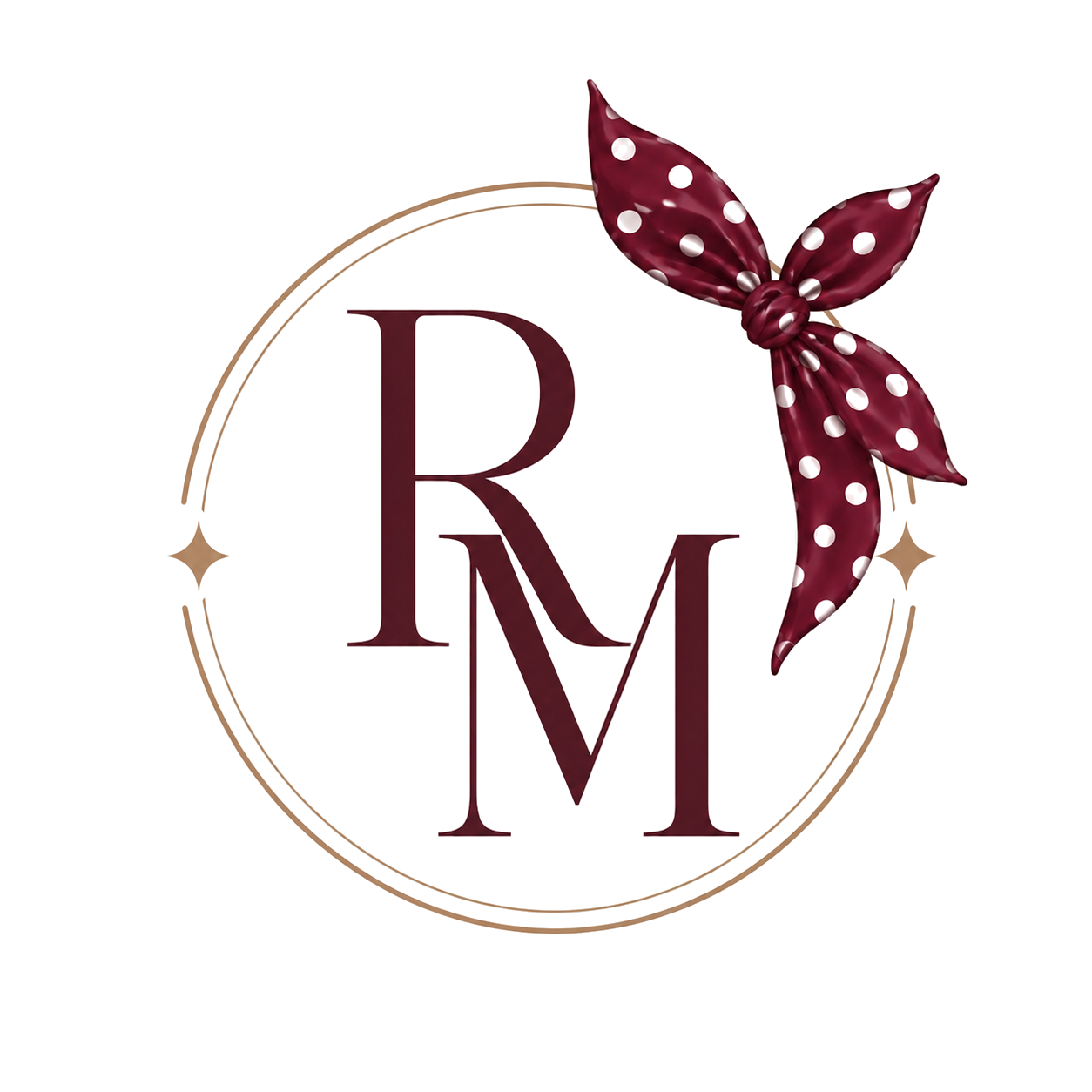 Logo with a red and white polka-dot bandana and the words 