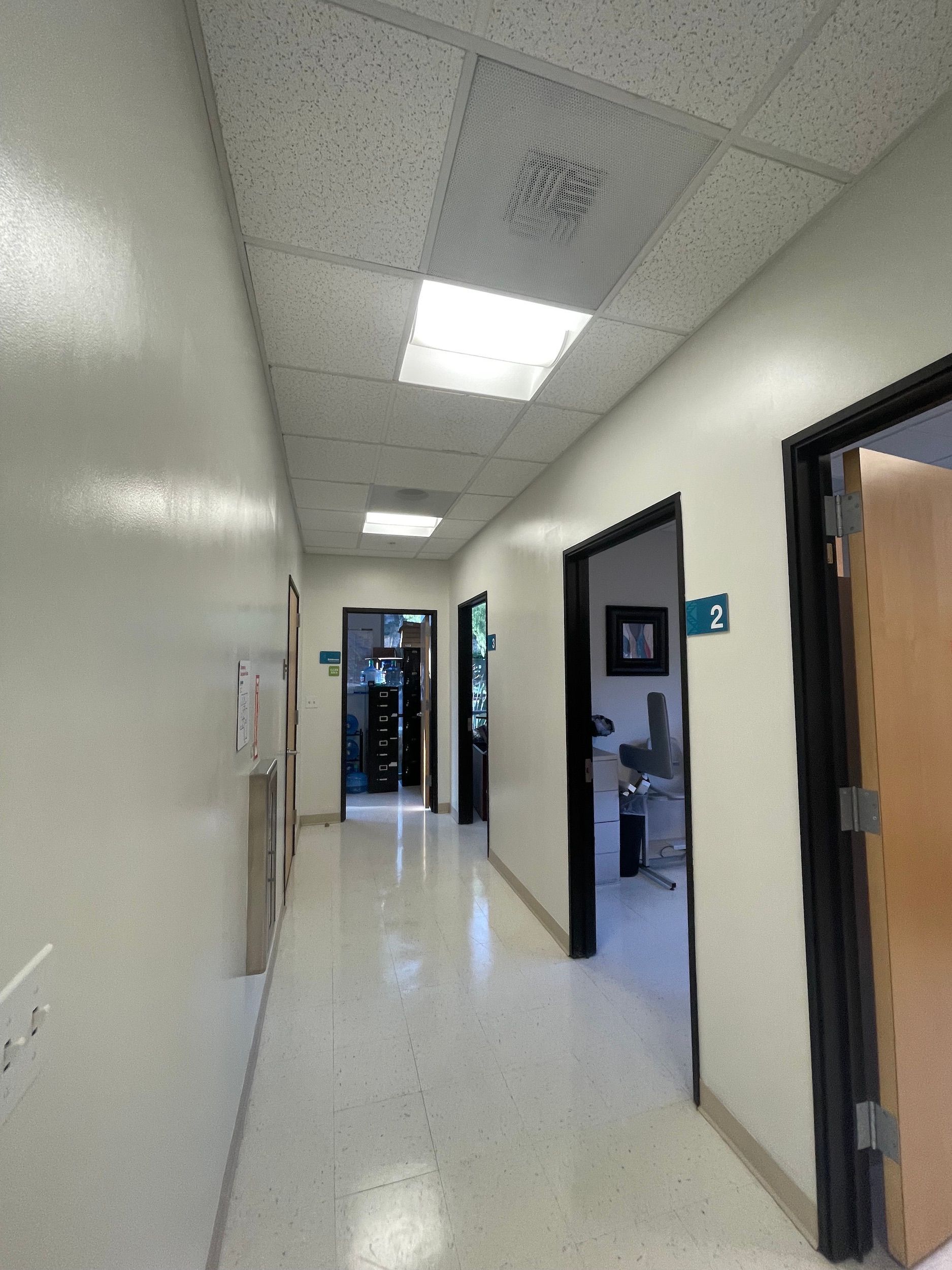 Renovated Corporate office in Escondido, Painting after hours for medical offices