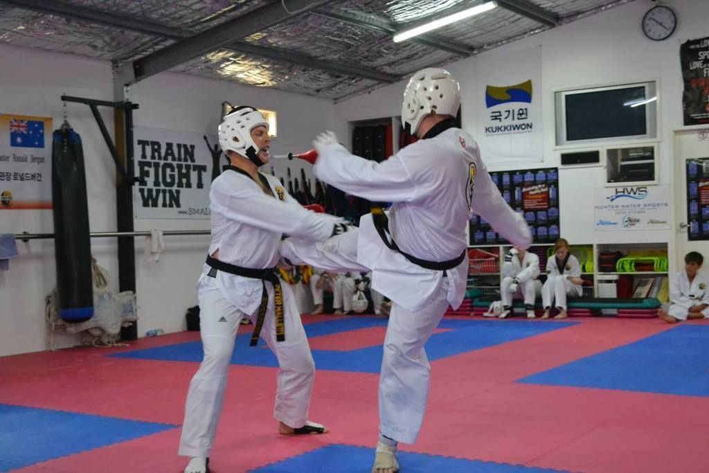 Two Man Sparring — Him-Do Tae Kwon Do Academy In Salamander Bay, NSW