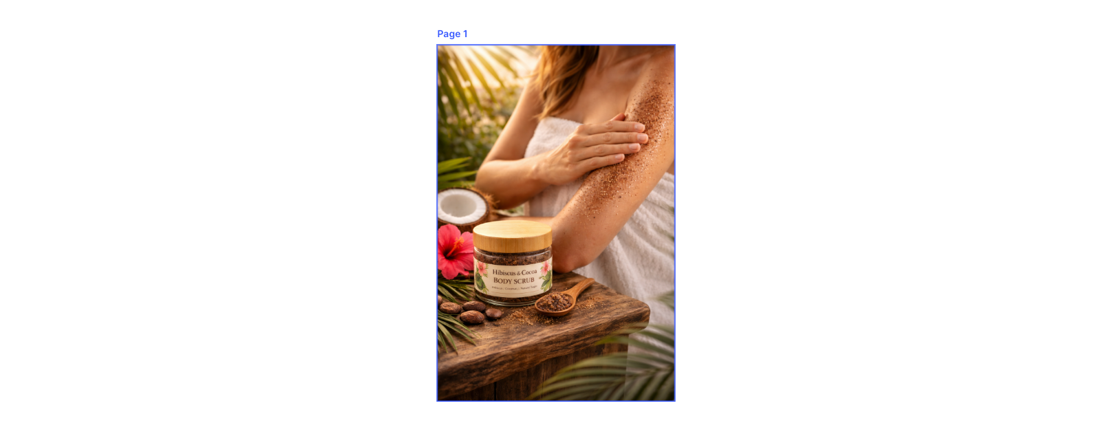 Hibiscus and Cocoa Body Scrub - 100g