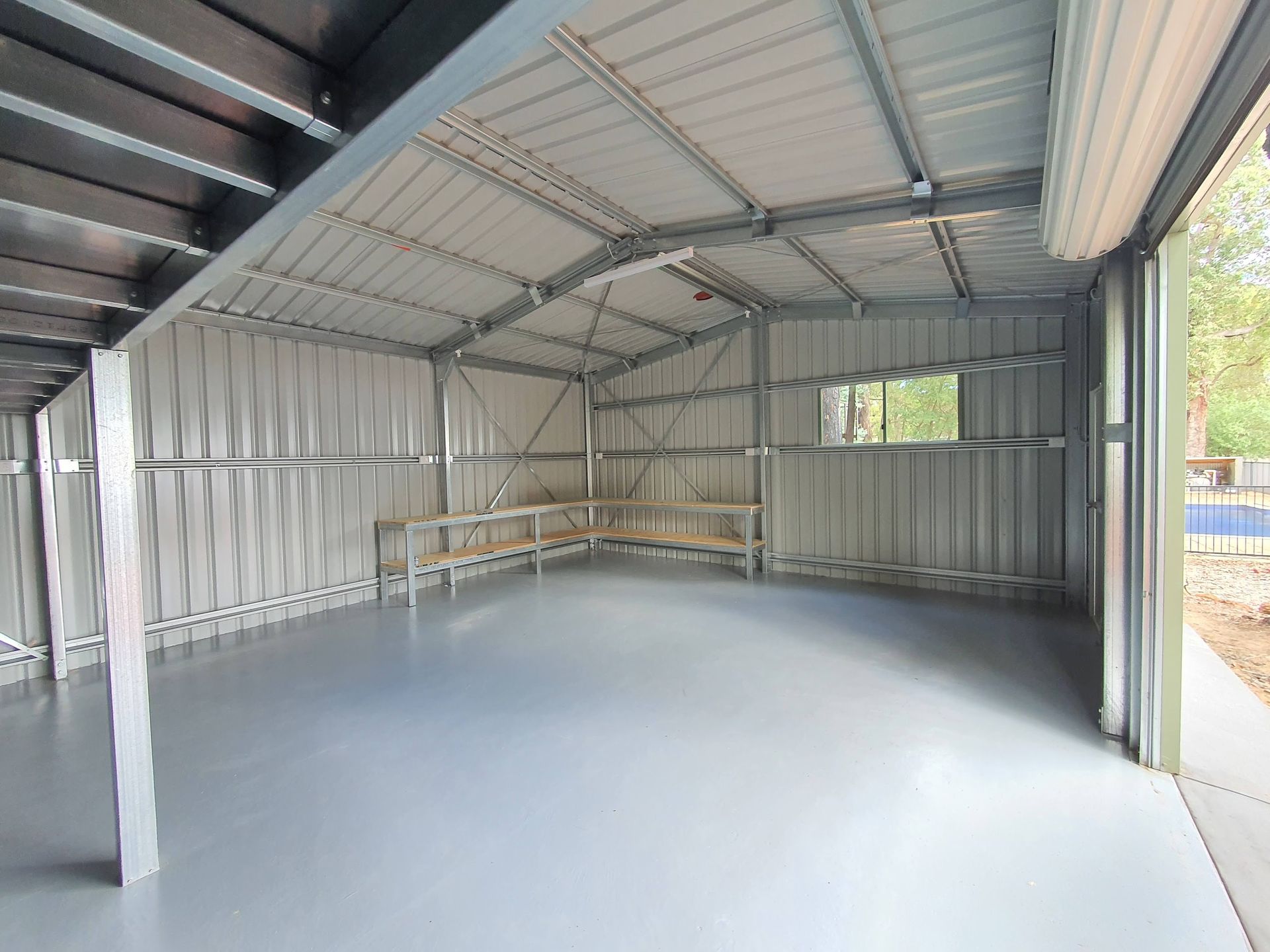 Custom brick shed build in Perth.