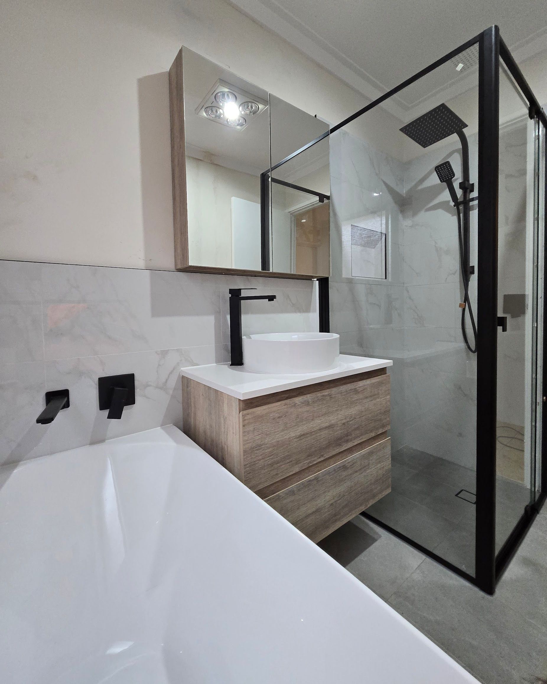 Bathroom renovation in Perth.