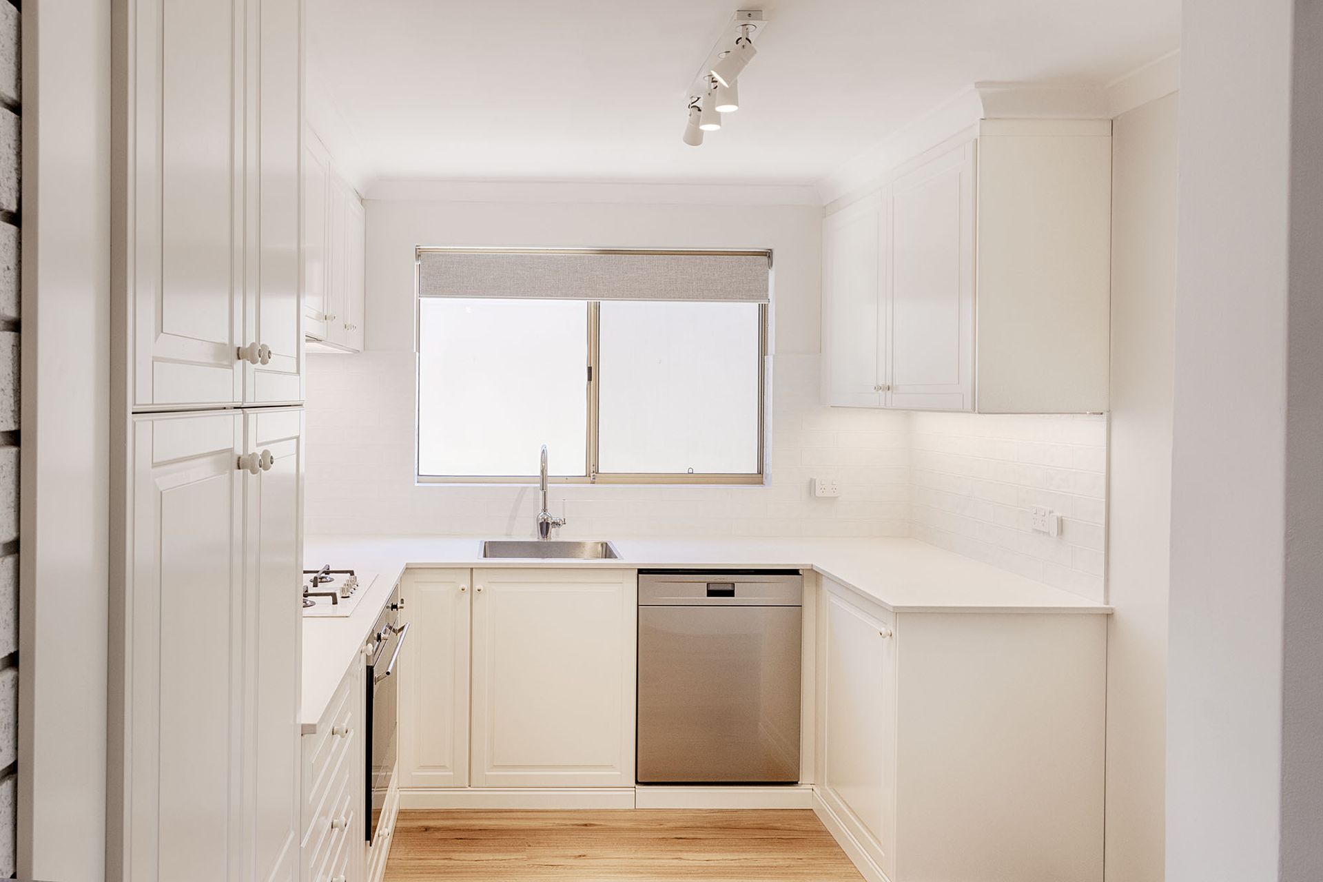 Hamptons style kitchen installed in Perth.