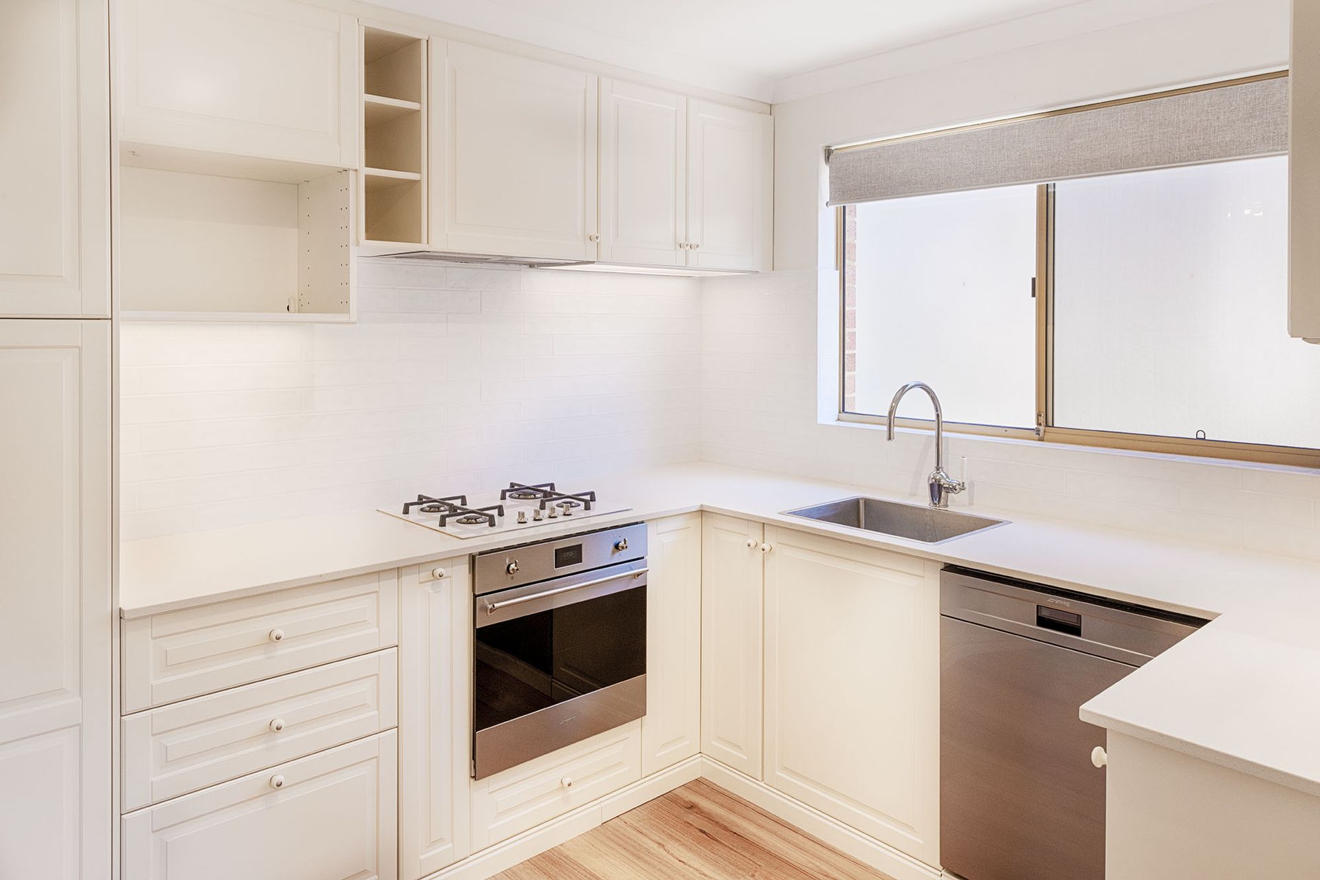 Hamptons style kitchen installed in Perth.
