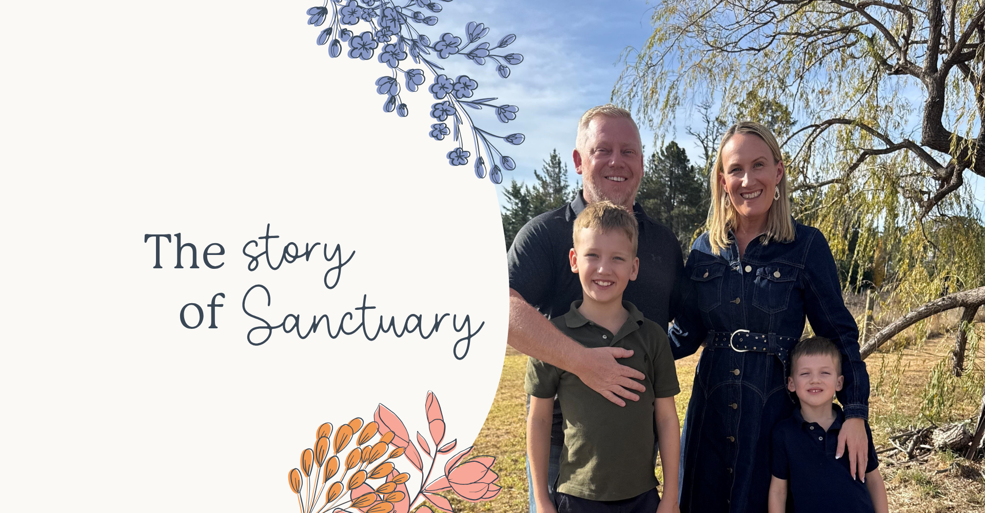 title image including picture of a family