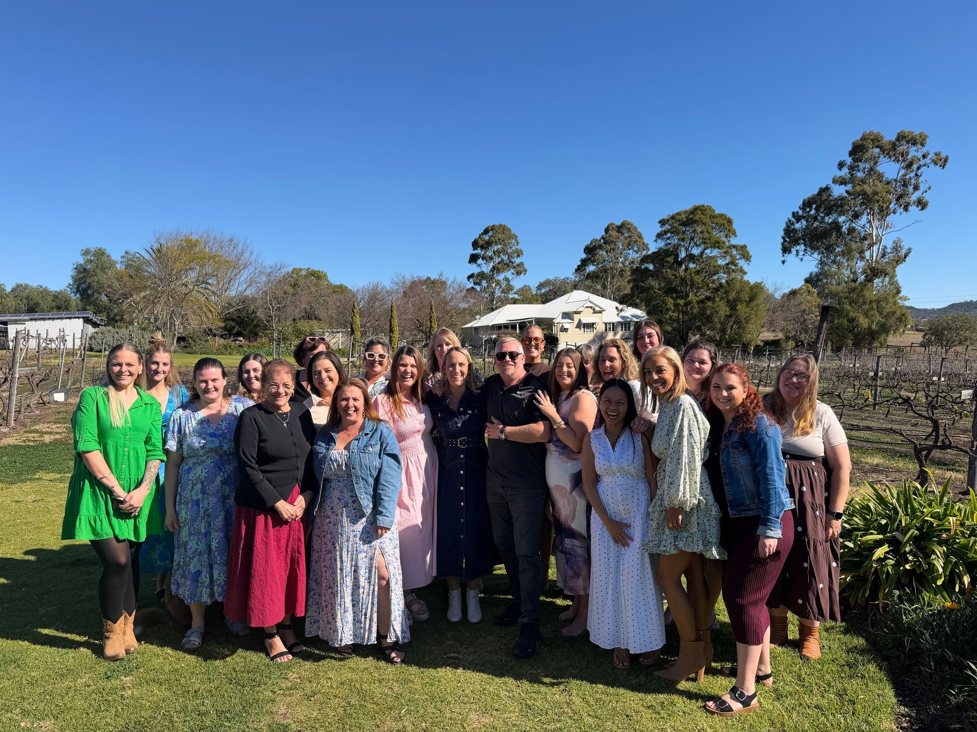 Highfields Child Care Centre Team at Rosalie House for their team day out.