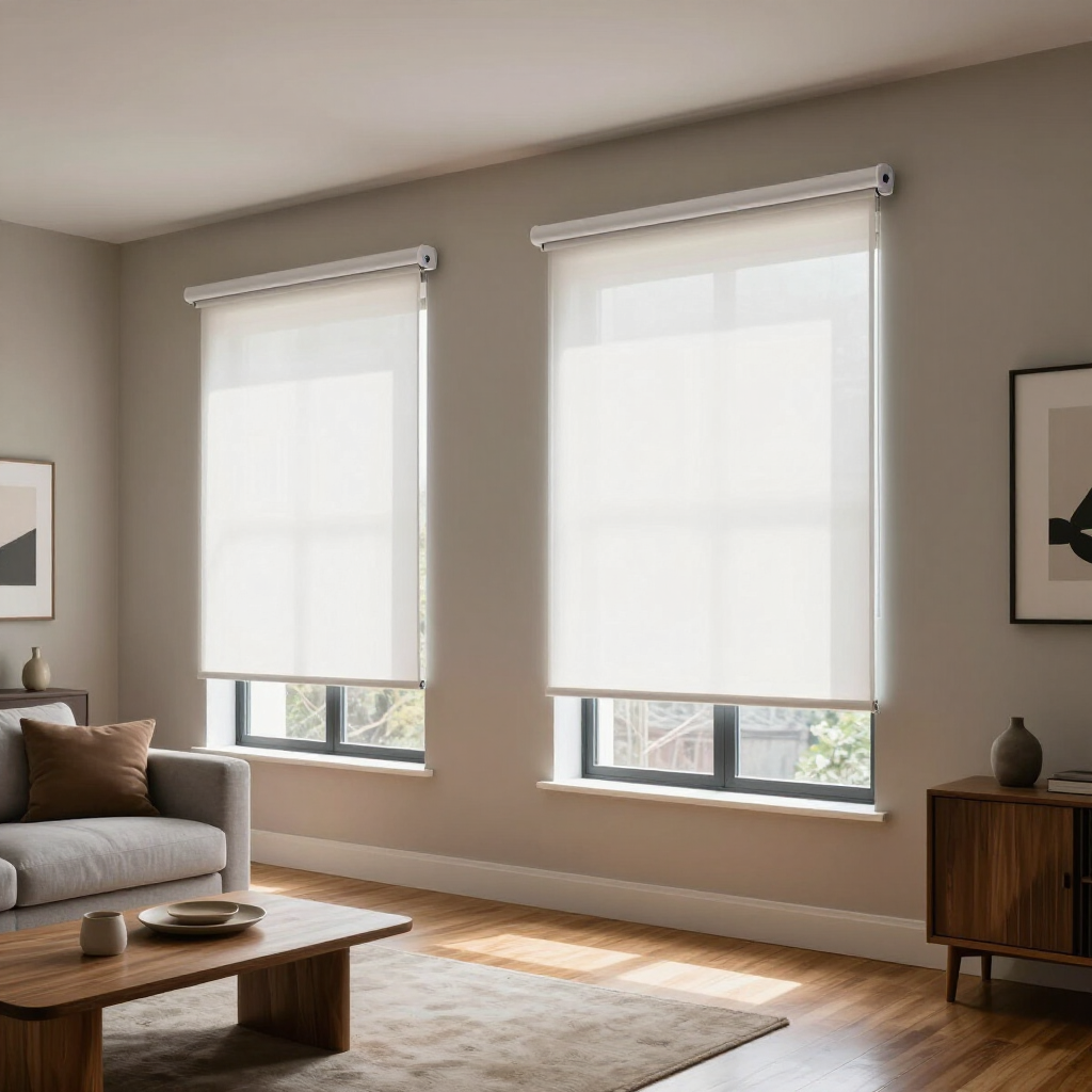 home with window treatments