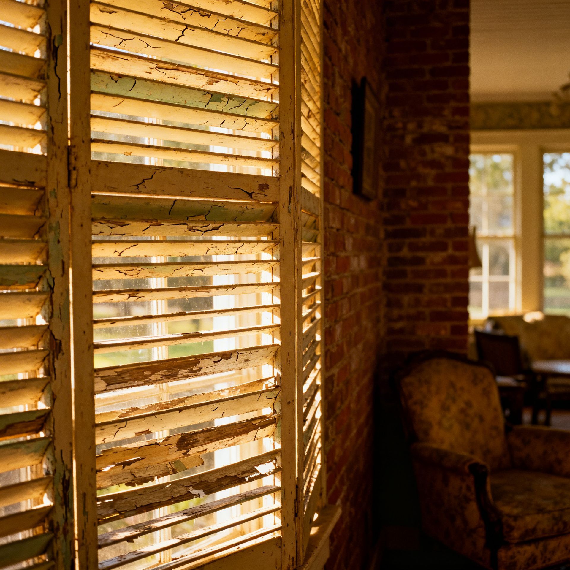 Different types of window blinds showing various materials and construction