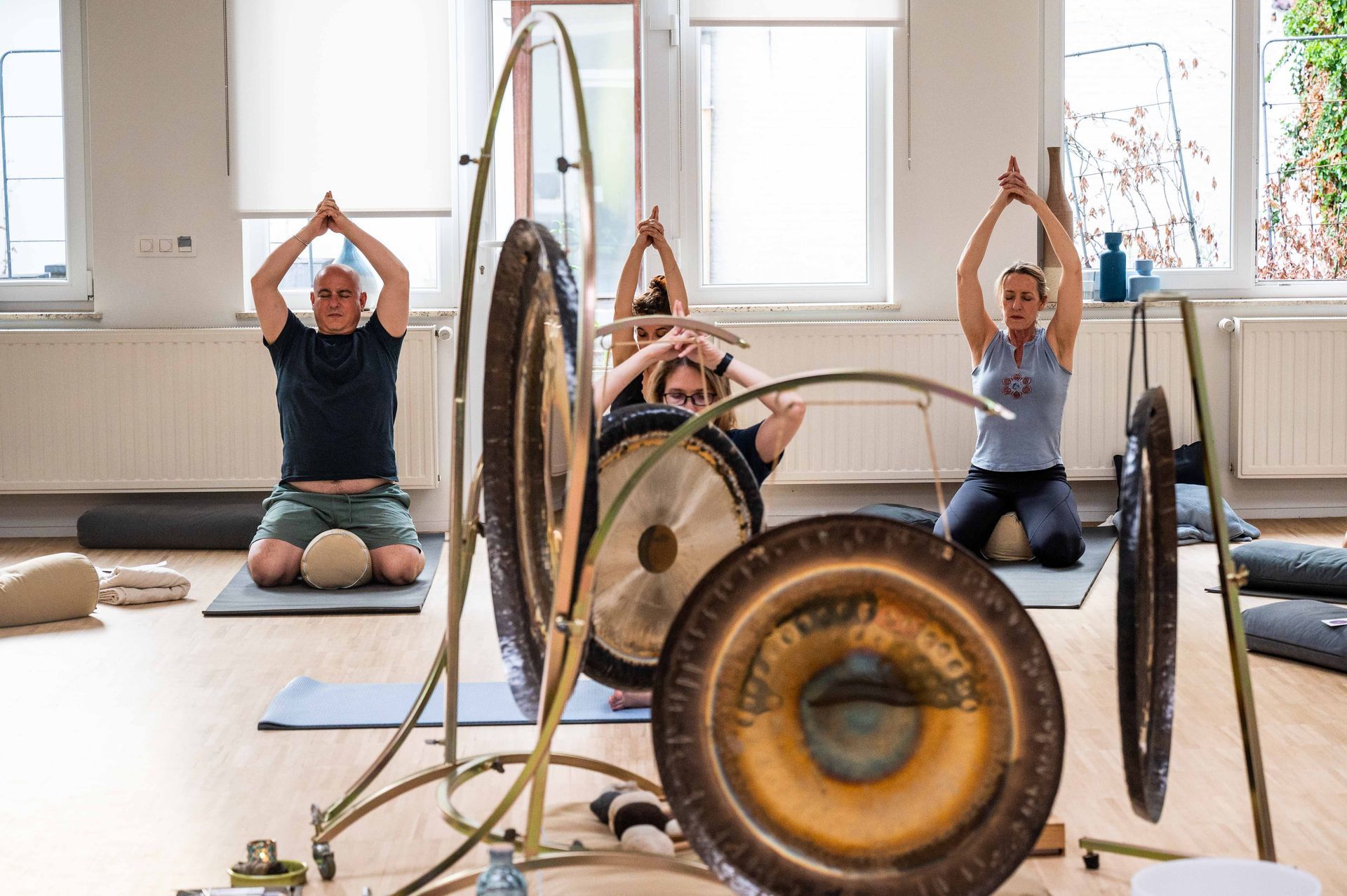 Gong bath at Yoga Space brussels