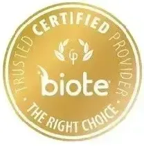 Gold Biote Certified Provider badge, with text