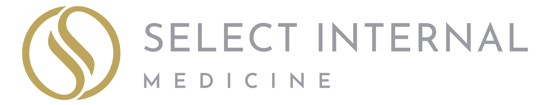 Signature Internal Medicine Logo for Select Internal Medicine, with gold symbol and gray text.