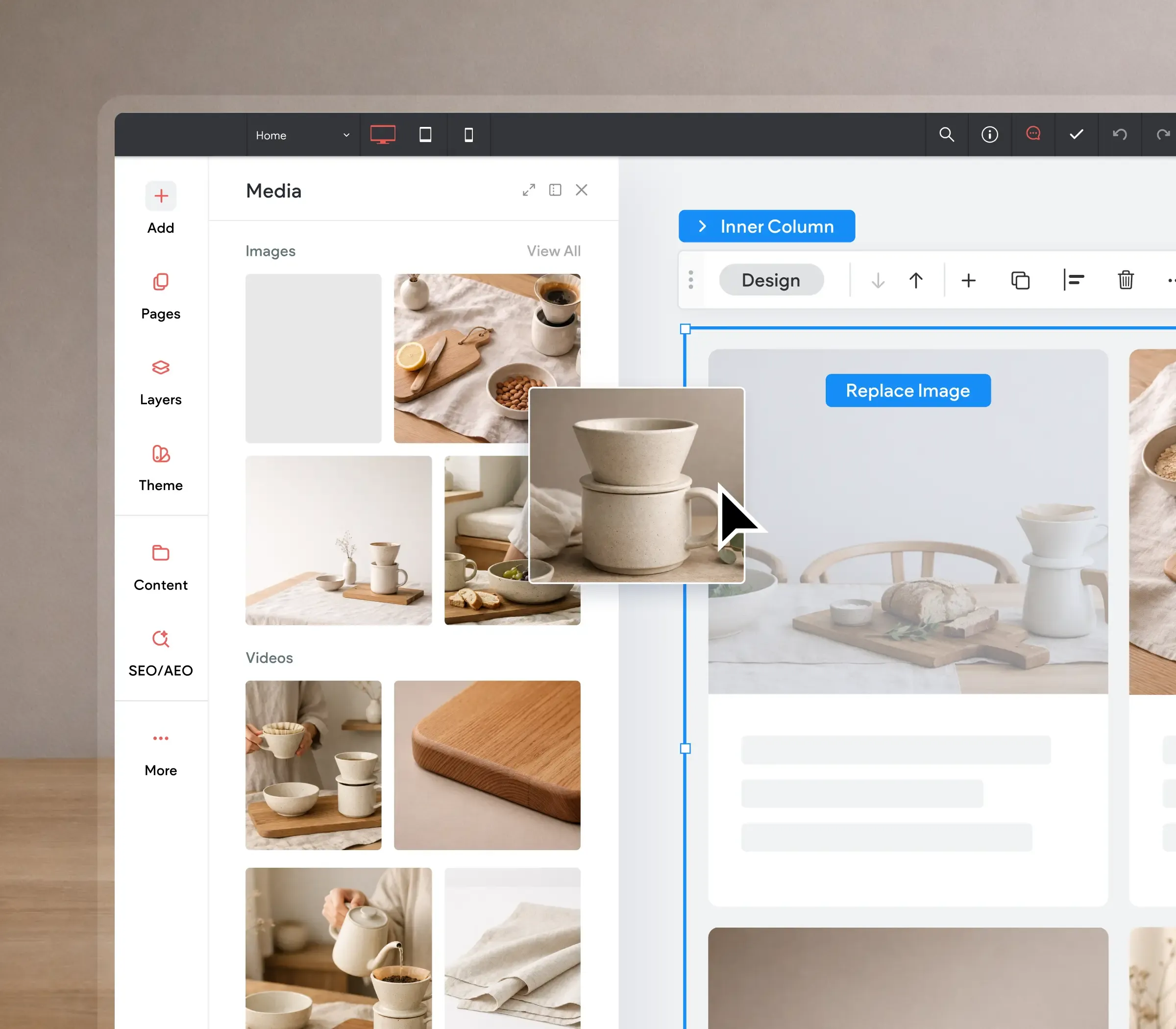 Website Builder Features - Without Code