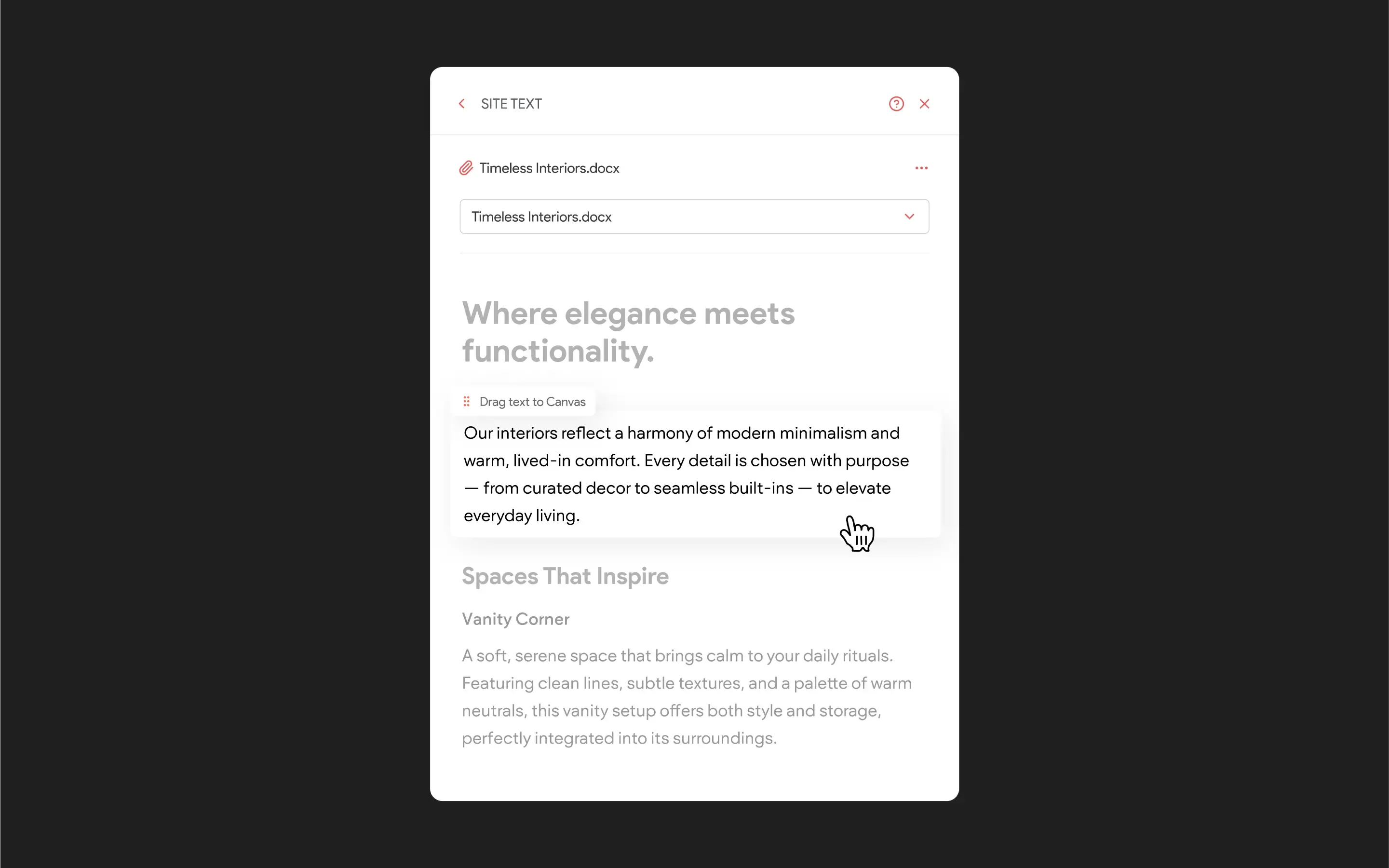 Generating AI Page Recommendations for a website