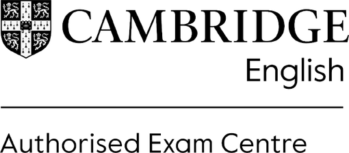 Un logo in bianco e nero per il centro esami autorizzato Cambridge English