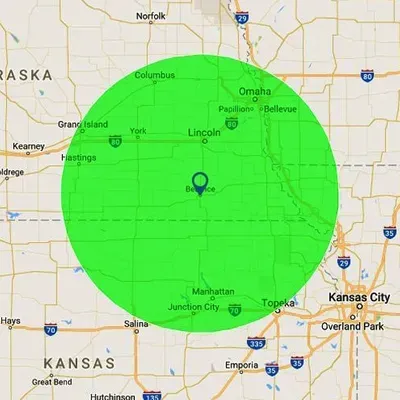 Service Area — Beatrice, NE — Blue Valley Door Co. Inc.