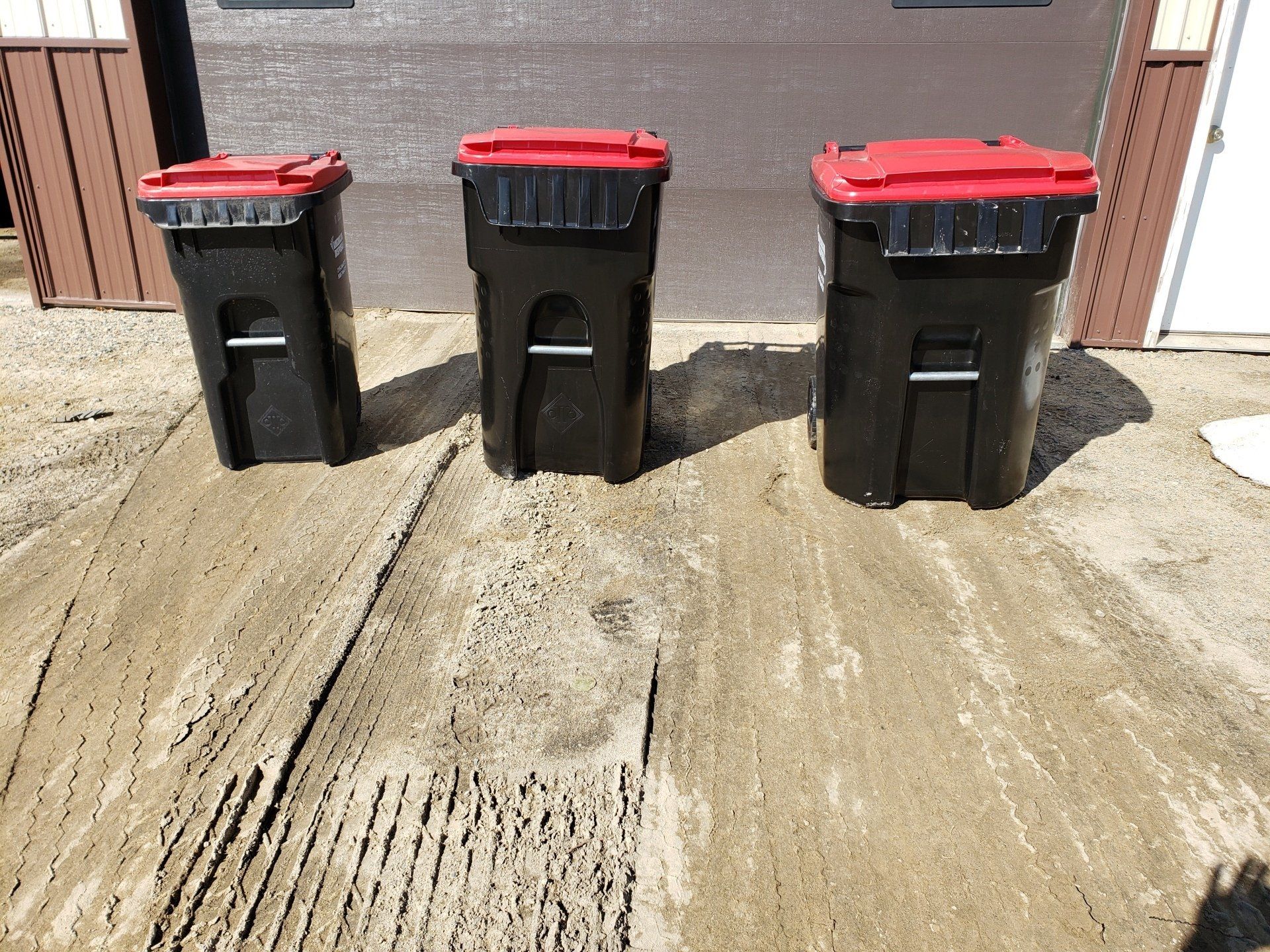 Small Red Dumpster — Deer River, MN — American Disposal Small Red Dumpster — Deer River, MN — American Disposal