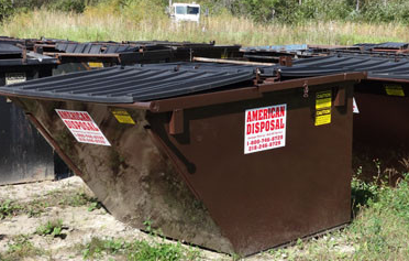 Small Brown Dumpster — Deer River, MN — American Disposal Small Brown Dumpster — Deer River, MN — American Disposal
