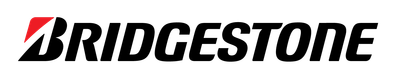 The bridgestone logo is black and red on a white background.