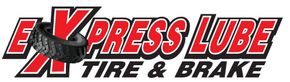 The logo for express lube tire and brake