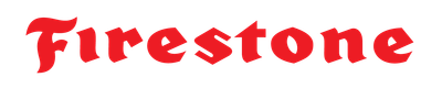 The word firestone is written in red on a white background.