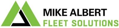 A green and black logo for mike albert fleet solutions