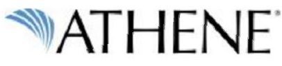 The word athene is on a white background