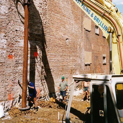 Specialist equipment for installing screw piles
