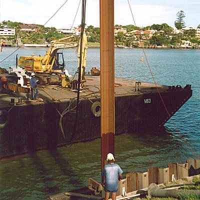 Revetment wall construction
