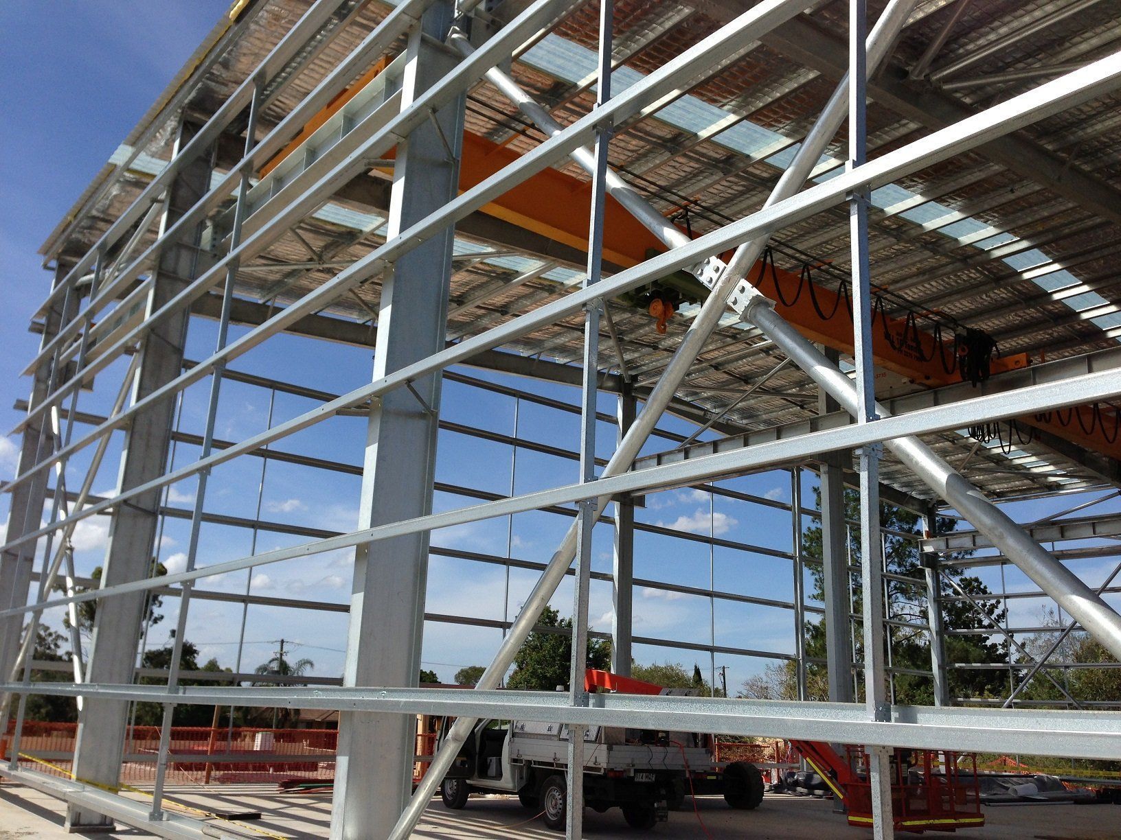 Galvanised steel frame