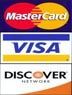 a picture of a mastercard , visa , and discover logos .