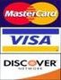 a picture of a mastercard , visa , and discover logos .