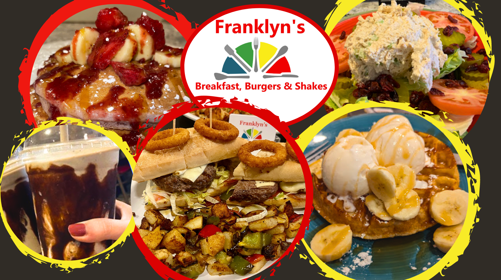 A collage of different types of food from franklyn 's