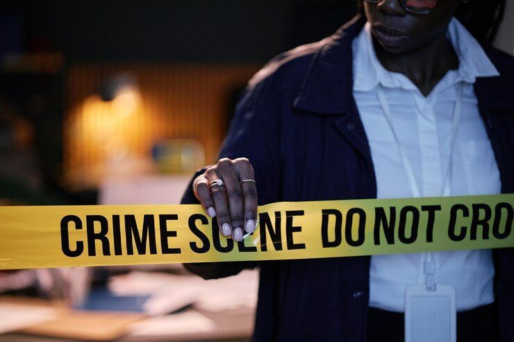 Crime Scene Do Not Cross. First Degree Murder in Nashville, Tennessee