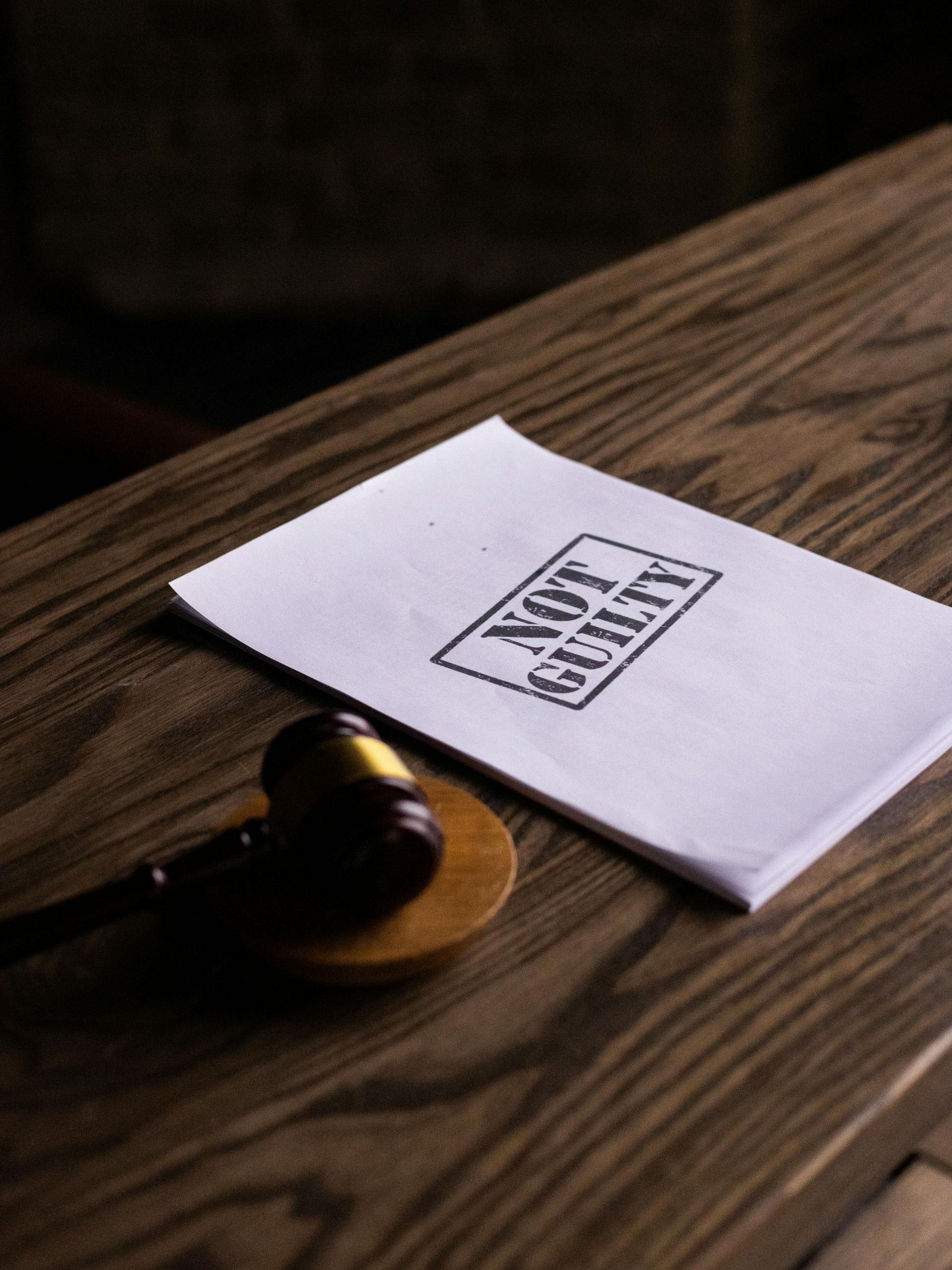 Gavel on stand next to a paper stamped. Nashville Criminal Defense Practice Areas in Nashville, Tennessee