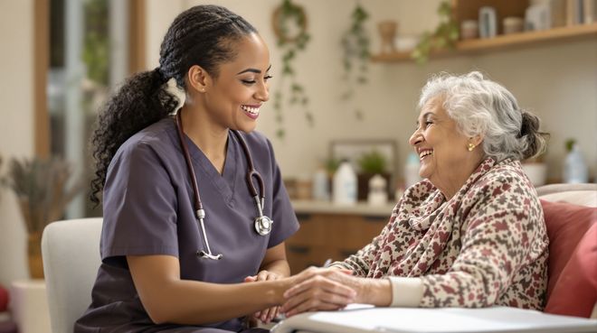 nurse and woman 