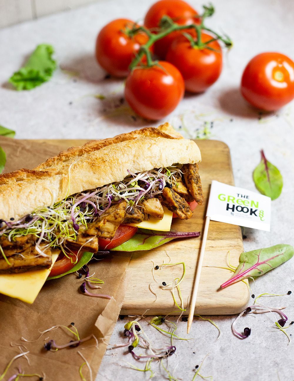 émincés vegan saveur italienne sandwich baguette