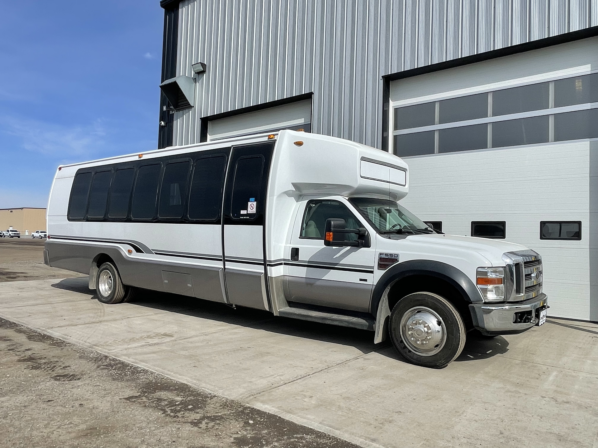 24 passenger party limo bus interior front to back view