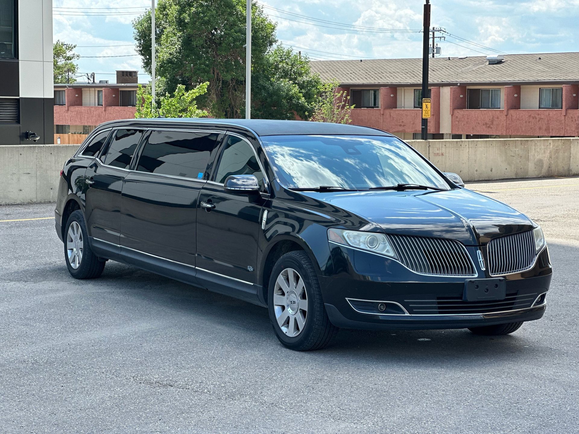 black stretch SUV limousine