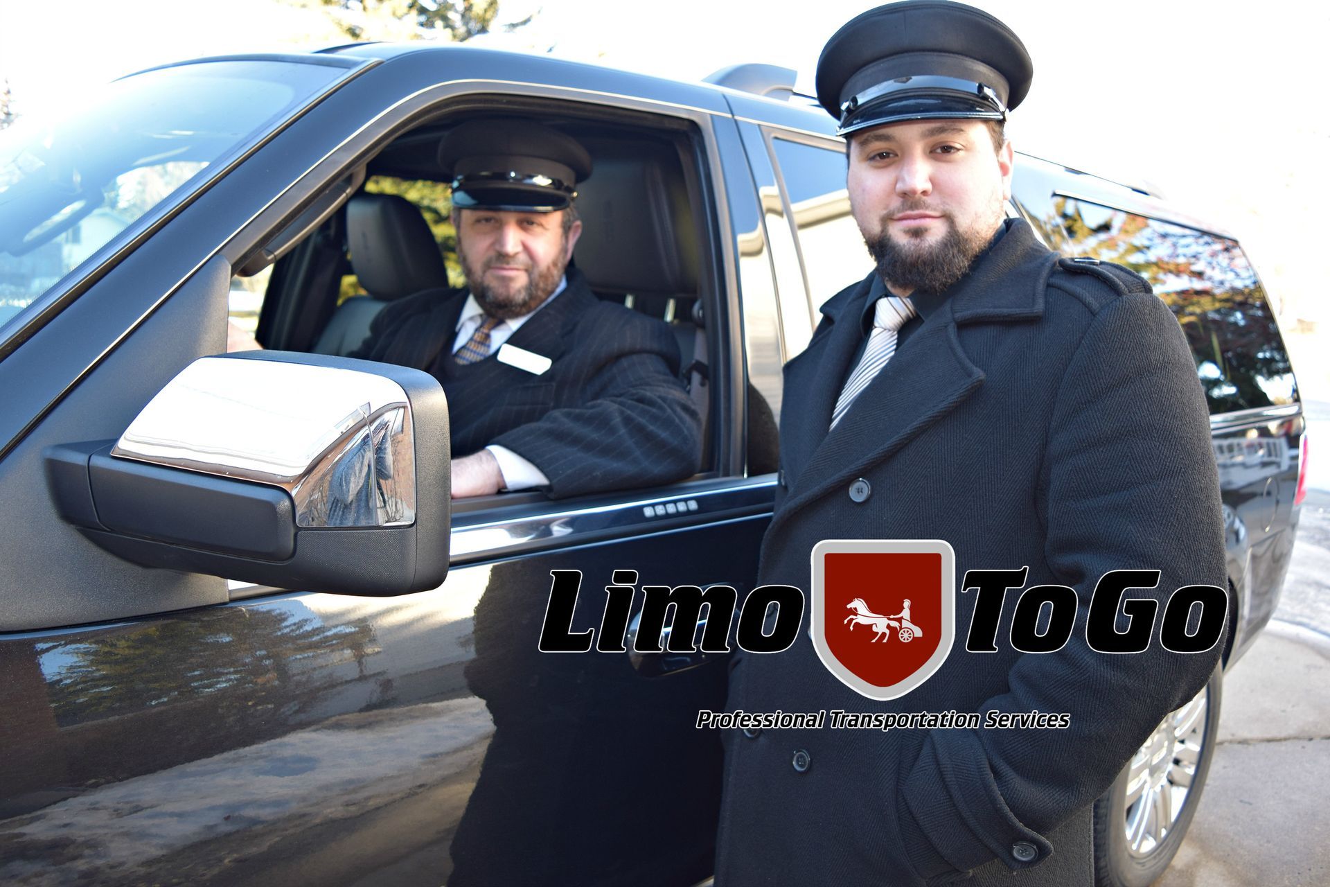 Professional Chauffeur Service for Business and Corporate Clients Two Limo To Go professionally attired chauffeurs