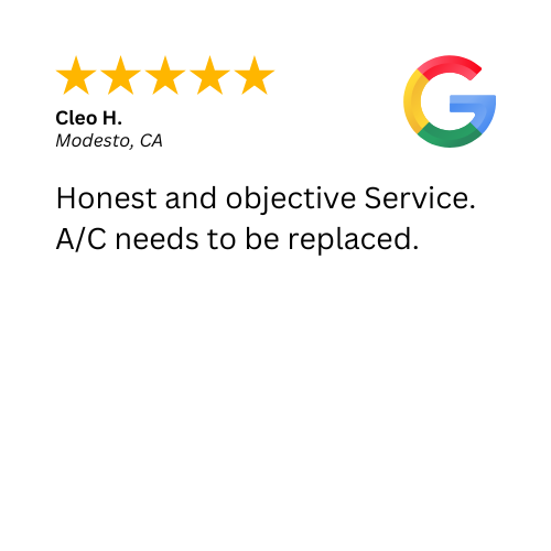 A 5-star review for Cool Care Heating & Air Conditioning in Modesto, CA