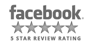 A facebook logo with five stars on it