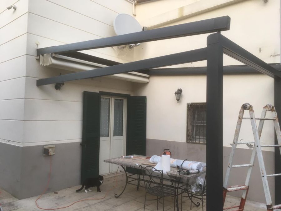 copertura con telo