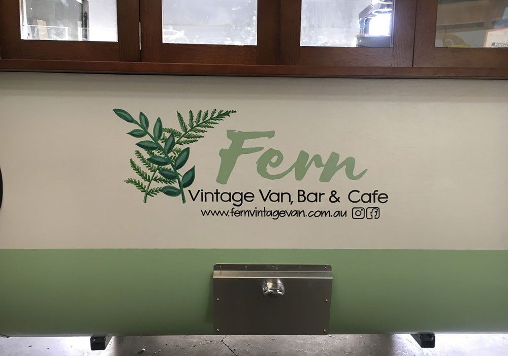 Fern Hand Painted Signage Front View — Hand Painted Signs in Tweed Heads South, NSW