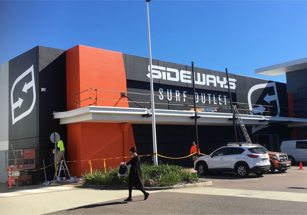 Side Ways Painted Signage Outlet Isometric View — Hand Painted Signs in Tweed Heads South, NSW