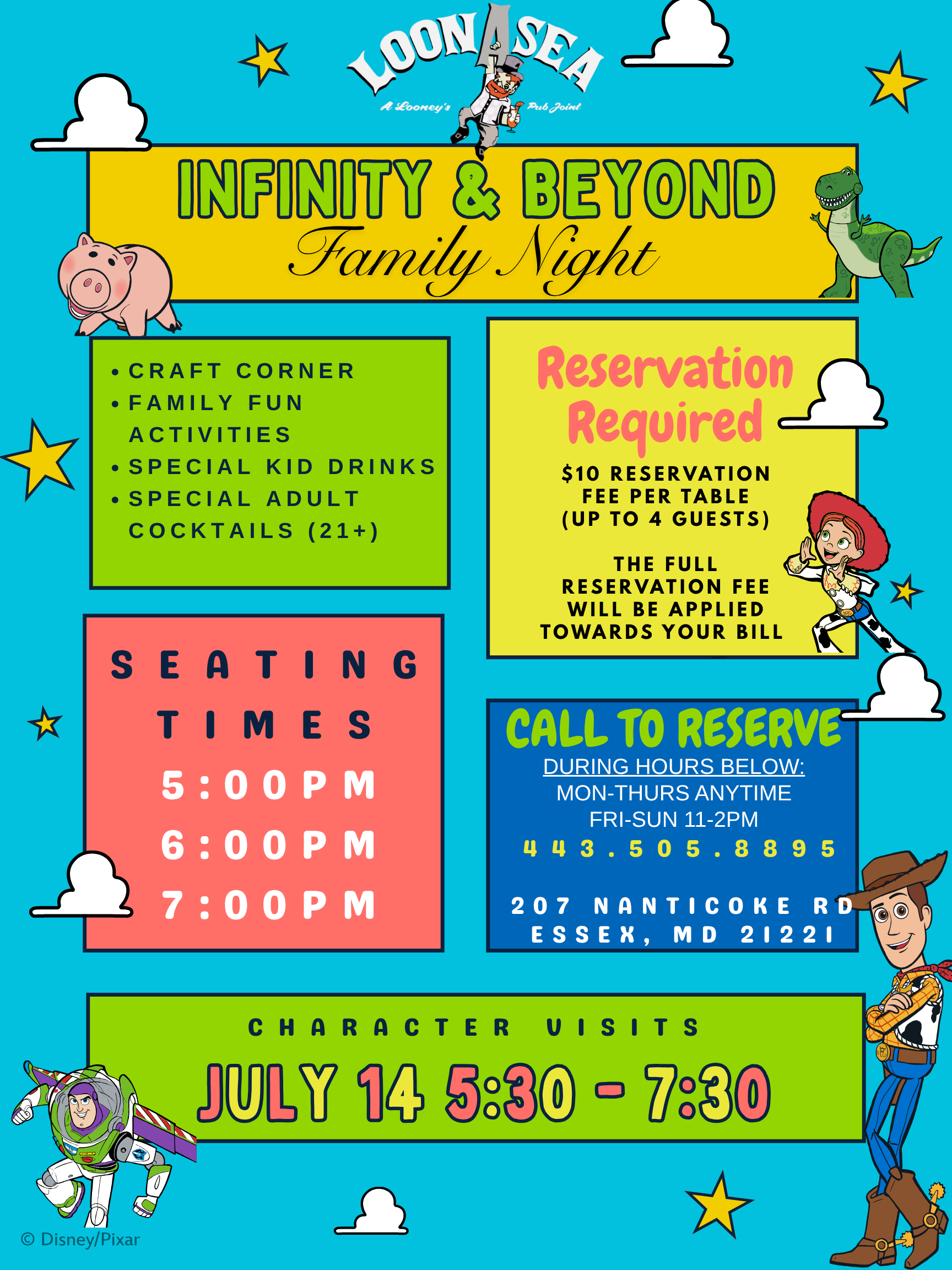 LoonAsea Toy Story Night flyer