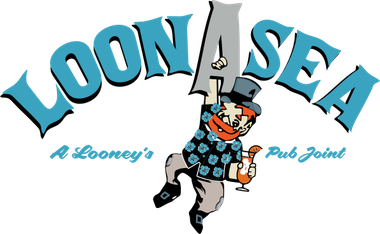 LoonAsea logo with leprechaun hanging from the 'A' in LoonAsea text