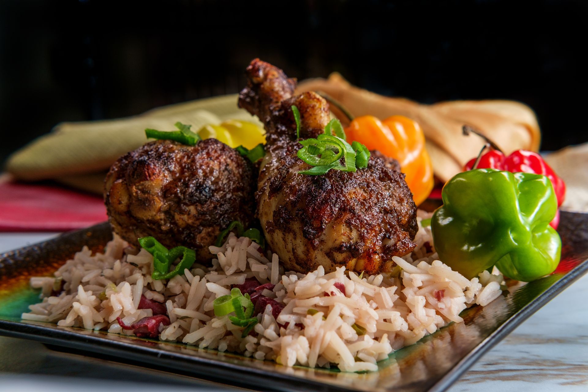 The $14 Caribbean lunch special at Caribbean Vibes Home Cooking in Howell, NJ — a full island plate served fresh daily.